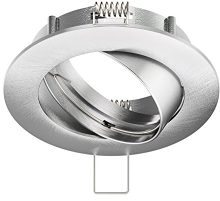 ledscom.de Deckeneinbaurahmen CIRC, rund, schwenkbar, aluminium matt
