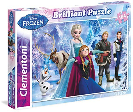 Clementoni 20127.3 - 104 T Brilliant Frozen, Klassische Puzzle