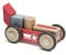 TEGU 5701412 Holzbausteine magnetisch, Stunt Team, Rennauto, 12-teilig
