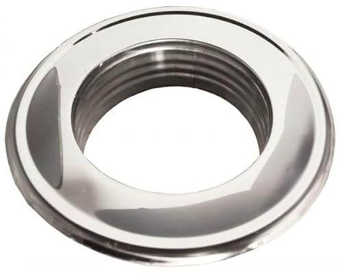 rg-vertrieb Wandrosette Ø 130 mm aus Edelstahl für Ofenrohre Blende Aluflexrohr Rauchrohr 5 Größen