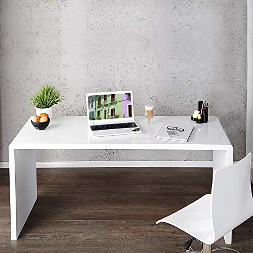 cagü Schreibtisch SOHO Weiß Hochglanz 120cm x 60cm