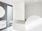 KS Handel 24 HALB-Kassetten DUSCHROLLO 120 cm BREIT Uni Weiss DUSCHVORHANG 120x240 cm! Shower Rollo Curtain
