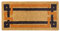 OLIVO.shop | IMPERIALE Zerbino cocco naturale alto 4 cm, intrecciato a mano, 4 disegni 4 misure (nero arancione, 40X80 Cm)