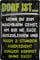 WOGEKA ART Retro Blechschild Dorf ist, wenn du zum Nachbarn gehst witziger Spruch als Geschenk-Idee zum Geburtstag Weihnachten zur Dekoration 20x30 cm Vintage-Design aus Metall 273