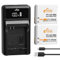 Pickle Power 2Pcs NB-6L NB-6LH Battery and Charger for Canon PowerShot SX530 HS, SX710 HS, SX700 HS, SX610 HS, SX600 HS, SX540 HS, SX510 HS, SX500 is, SX280 HS, SX270 HS, D30, S90