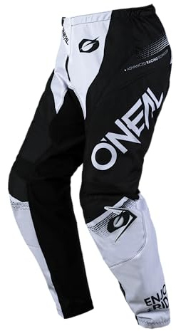 O'NEAL | Maglia da Motocross | MX | Tessuto Traspirante, Protezione Imbottita dei Gomiti, vestibilità per la Massima libertà di Movimento | Element Jersey Racewear | Adulto | Nero Bianco | Taglia M