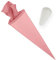 itenga Set Bastelschultüte rund 70 cm inkl. Spitzenschutz - Schultüte Zuckertüte Rohling 1. Schuljahr (Rosa)