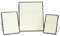 Main + Mesa Dekorativer Bilderrahmen aus Metall, 3-teiliges Set, 20,3 x 25,4 cm, 12,7 x 17,8 cm und 10,2 x 15,2 cm, Schwarz