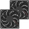 2 Pièces Ventilateurs de boîtier d'ordinateur, 5V 120mm ventilateur de refroidisseur PC Ultra silencieux, interface USB, convient à tous les types de routeurs, modem TV