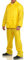 Mivaro Herren Regenanzug mit Kapuze, Regenschutz-Set Unisex, Größe:XXL, Farbe:Neongelb