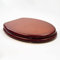 marko Wooden Toilet Seat Wood Standard Size Mahogany Chrome Hinges Fixings Included