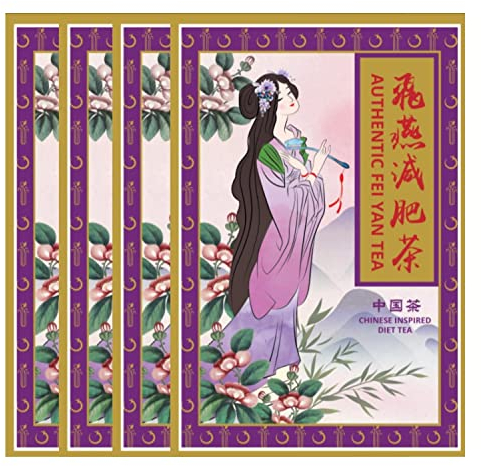 Fei Yan Diet Tea - Thé détox et amincissant - Authentique Feiyan - 160 sachets de thé