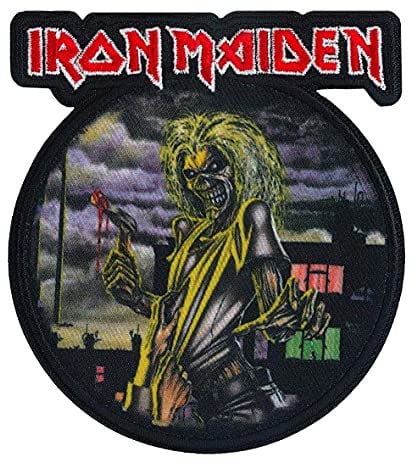 C&D Visionary Iron Maiden Eddie Patch, Black, Red