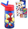 Spidey and Friends Bouteille d'eau en acier inoxydable pour garçons et filles ~ Lot de 3 bouteilles d'eau réutilisables Marvel Spiderman pour la maison, l'école et le sport, autocollants et crochet de