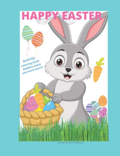 HAPPY EASTER: Activity coloring book
