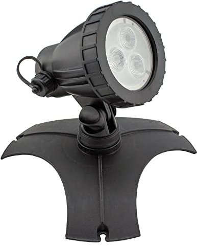 Gartenleuchte 8 Farben, 8 Watt, 500 LUX, 5m Kabel, 12V, IP68 Wasserdicht, inkl. Erdspieß, 6 RGB Power LED, bunt, Gartenstrahler LED | Gartenbeleuchtung | Erweiterungsmodul für KEL1441 - KEL1442