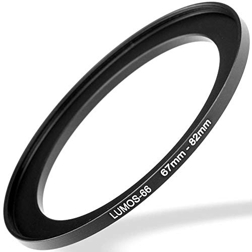 Lumos Step up Ring 67-82 - Metall Filteradapter matt schwarz - von Kamera Objektiv mit 67mm Filtergewinde auf 82mm Filter - Zubehör Adapter