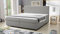 Kuechen-preisbombe Boxspringbett 180x200 Hotelbett Bonellfederkern Bett mit Topper Paxos 4 hellgrau