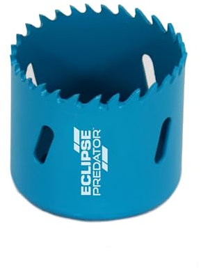 ECLIPSE Professional Tools - EBVP-48-48mm Predator HSS Bimetal Holesaw, Exceptional Cutting Performance on Steel, Cast Iron, Brass, Bronze, Aluminium, Plastic and Woods, Arbor Not Supplied