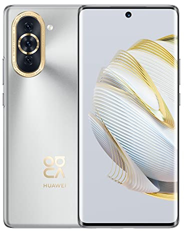 Huawei Nova 10 Starry Silver. 6.67 . OLED. 1080 x 2400. Internal RAM 8 GB. 128 GB. Dual SIM. Main camera 50+8+2 MP. EMUI. 12. 4000 mAh