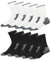 SOXCO 10 Paar Herren Sportsocken aus Baumwolle – Crew Arbeitssocken im Multipack (EU 43-46, Mehrfarbig)