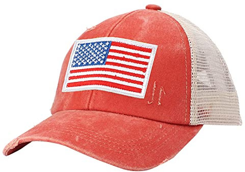Unisex Adjustable Snapback Cap Baseballkappe Cotton Cap Für Tennis Golf Reisen Mesh American Flag Cap Usa Flag Patch Military Army Cap