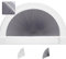 SEEYE Verdunkelungsrollo für Bogenfenster, Plissee, Stoffrollo (Radius: 91,4 cm), Halbkreis, schnurlos, halbrund, ohne Werkzeug, halbrunder Lampenschirm, einfach zu schneiden und zu installieren,