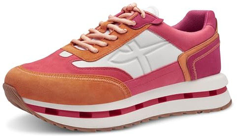 Tamaris Damen Low Sneaker Low Top 1-23716-42 Rosa, Groesse:38 EU