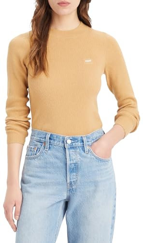 Levi's Women's Crew Rib Sweater, tan, L