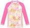 BesserBay Mädchen Schwimmshirt Badebekleidung UV Shirt Rosa Langarm Sonnenschutz Rundhals Rash Guard 120