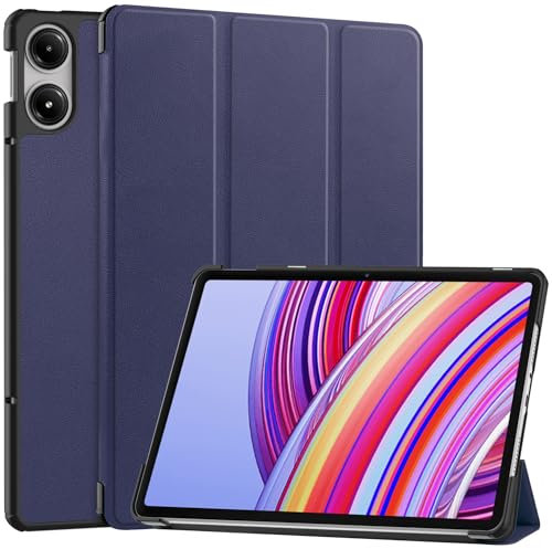 zZjoOoj Custodia per Xiaomi Redmi Pad Pro 12.1 Pollici 2024 Tablet Cover,Con Super Sottile Leggero Copertura with Auto Wake/Sleep(Blue)