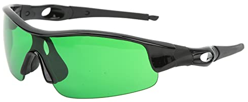 Yosoo Grow Room-Brille, HPS-LED-Schutz und UV-Schutzbrille für die Arbeit, das Pflanzenhaus, den Außenbereich, den PC (GREEN)