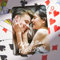 VEELU Personalisierte Pokerkarten mit Foto, Personalisiertes Deck Wasserdicht Spielkarten mit Foto, Namen und Datum, personalisierte Geschenke für Hochzeiten, Jubiläen, Partys mit Erwachsene Familie