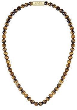 BOSS Jewelry Halskette für Herren Kollektion SPHERE STONES Mit Tigerauge Steinen - 1580663