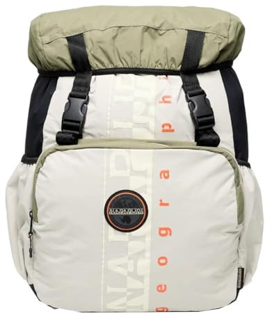 Napapijri Curver NP0A4HXON901 Rucksack, 27,5 l, Beige/Grün, Grün / Beige, L