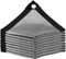 Filet d'ombrage, avec œillets, 3 x 3 m, Durable, 95% de Protection UV, pour la Protection Solaire, sur Les balcons, Les invités, Les serres et Les terrasses