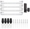 Lampenhalterung Decke Kit, 80 mm 4 Set Deckenhalterung Lampe Lampenhalterung, Pendelleuchte Halterung Montagehalterung, Leuchten Montagehalterung, Deckenleuchte Montagehalterung Mit Schrauben