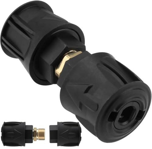 FiTspi Raccord rapide haute pression pour pistolet et nettoyeur haute pression M22 14 mm Adaptateur à dégagement rapide pour Karcher K2 K3 K4 K5 K6 K7 raccords femelles