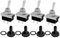 4 PCS KN3(D)-101 Interrupteur À Bascule Marche/Arrêt 12V 25A - Connecteur 2 Broches, Interrupteur 12V Étanche En Métal Avec Capuchon En Caoutchouc pour Voiture, Marine Et Bateau