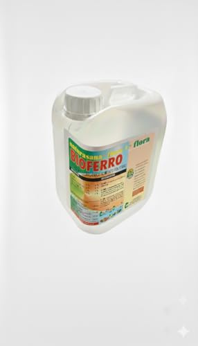 Bioferro Soil FL Organic Nitrogen Fertiliser with Amino-chelated Iron – Solution Against Iron Chlorosis and Leaf Yellowing 10L