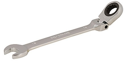 Silverline 763605 Flexible Head Ratchet Spanner 16 mm