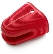 Lékué Protection - Pinza para Cocina, Silicona, Color Rojo/Negro