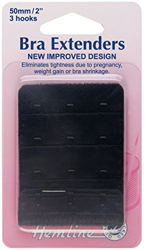 Hemline Black Storage Box, 50mm, 3 Hook, Buckle Closure
