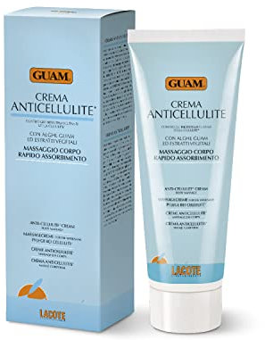 Guam, Anticellulite Massagecreme gegen Cellulite, Schnell Einziehende Körpermassage mit Guam Meeresalgen und Pflanzenextrakten, Made in Italy, 250 ml Packung