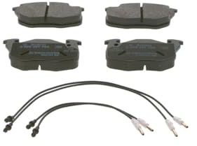 Bosch BP611 - Brake Pads Car Front Axle - 1 Set of 4 Pads | Bosch Quality - Reduced Noise and Dust - ECE-R90 Certified - Copper-Free
