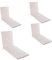 Pack 4 Cojines para Tumbona de Exterior Color Beige, Medidas 196x60x5 cm, Repelente al Agua, Desenfundable, Funda de cojín con Relleno, Cojines Tumbona de jardín, Almohadones Tumbona de Piscina
