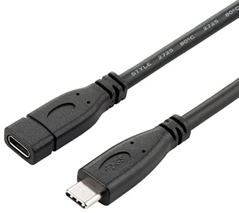 CY - Cavo dati USB-C USB 3.1 tipo C maschio a femmina per MacBook Tablet e telefono cellulare da 20 cm