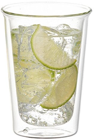 KINTO CAST 21431 Double Wall Cocktail Glass, 8.2 fl oz (290 ml), Heat Resistant Glass, Double Layer, Microwave and Dishwasher Safe, Gift, Present