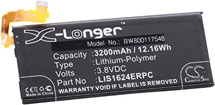 vhbw 1x Batterie Compatible avec Sony Xperia XZ Premium TD-LTE, XZ Premium téléphone Portable (3200mAh, 3,8V, Li-polymère)
