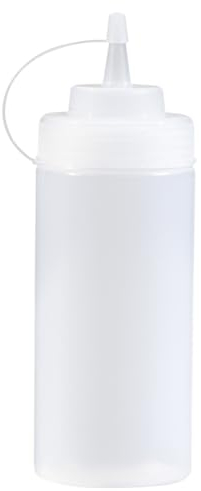 Metro Professional Lot de 6 flacons à sauce de 490 ml, transparent avec douille à pulvérisation, bouteille de distribution, pour usage professionnel